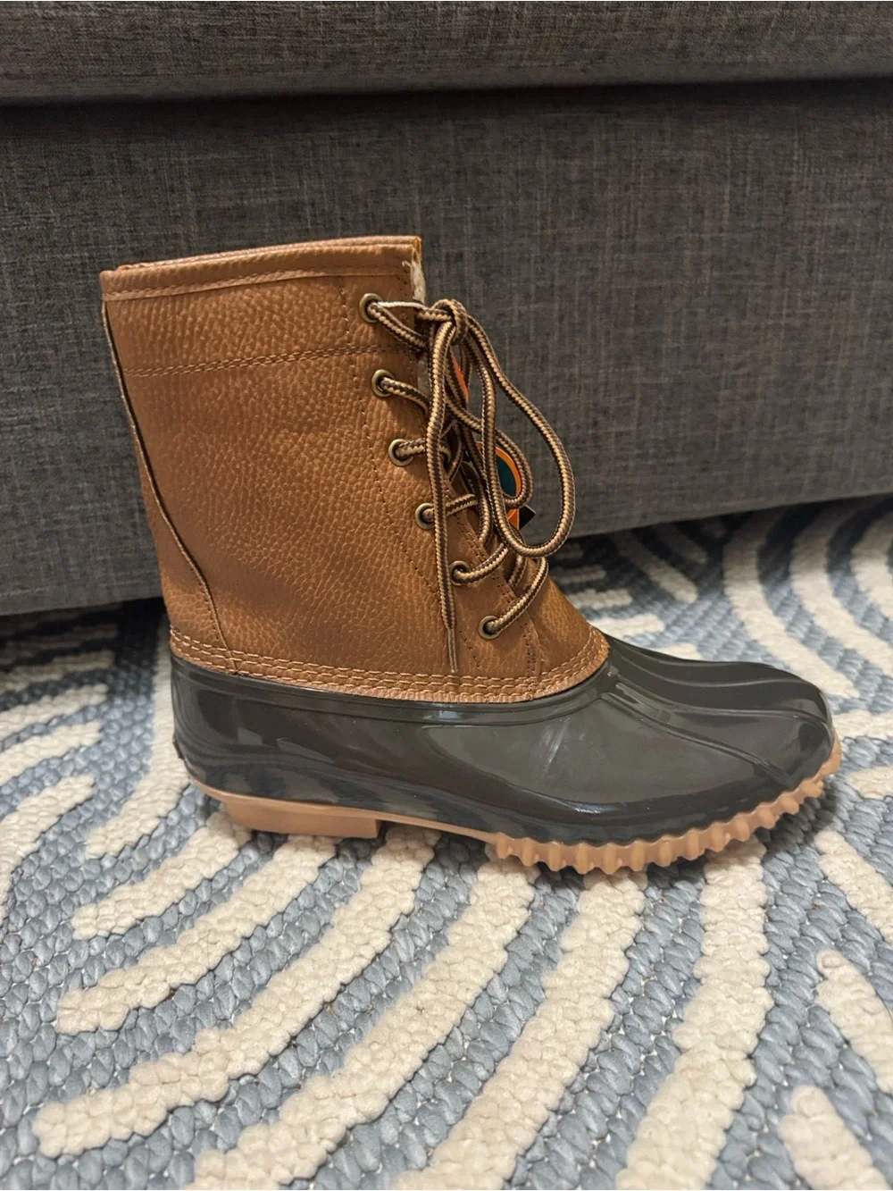 NWT Sporto Dakota Duck Boots Women's Size 8 Brown Waterproof Thermolite Winter